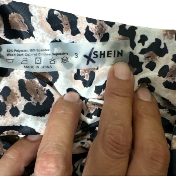 High Waist Leopard Print Bikini Bottom Sz S - Picture 3 of 3